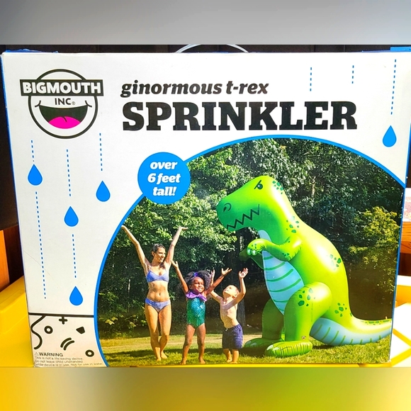 big mouth | Toys | Nib Bigmouth Inc Ginormous Inflatable Green Dinosaur ...